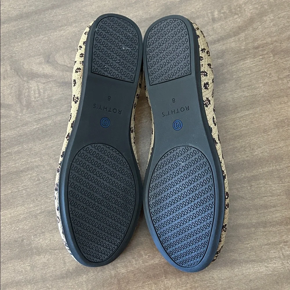 Rothy's Cheetah Loafers Animal Leopard Spot Print Slip Ons Flats Womens 8 Ii